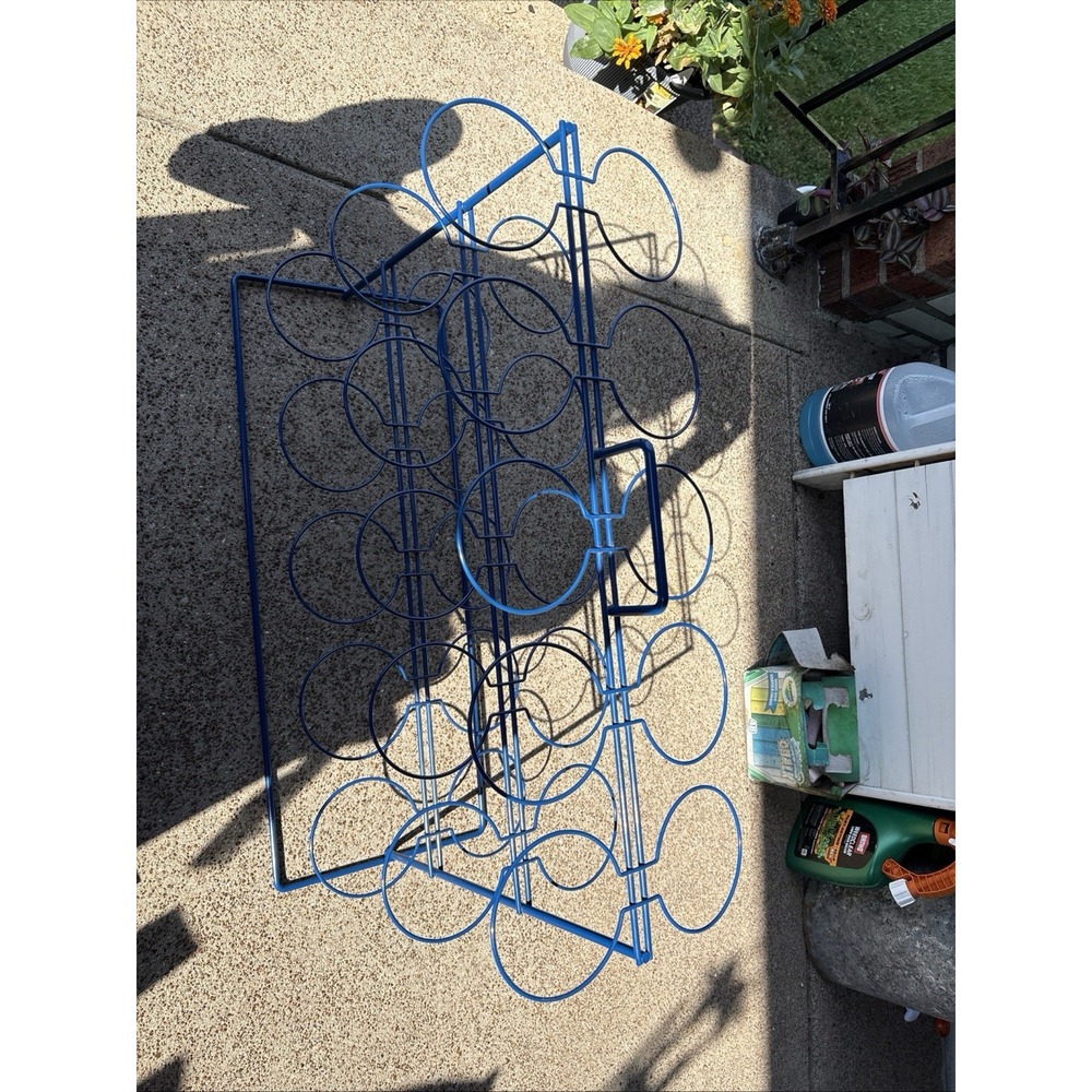 Lakeshore Teaching Tubs Storage Rack Blue 30 Holders 25.5x19x10.25" w/handle
